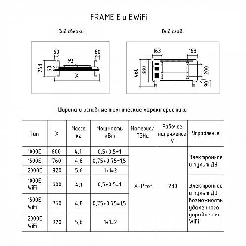 Thermex Frame 1500E Wi-Fi Электрический конвектор