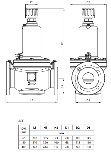 Danfoss APF DN80 (003Z5764) Клапан балансировочный