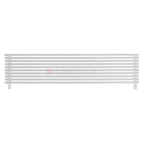 Arbiola Gorizont Compact HZ 2200-63-10 секции белый горизонтальный радиатор c боковым подключением с ножками