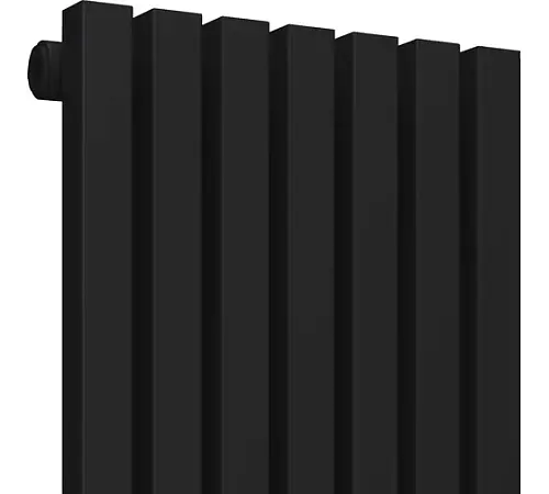 КЗТО QUADRUM 30 V 1- 1750-4 R RAL1T103S9005 Радиатор (черный матовый муар) с нижним подключением