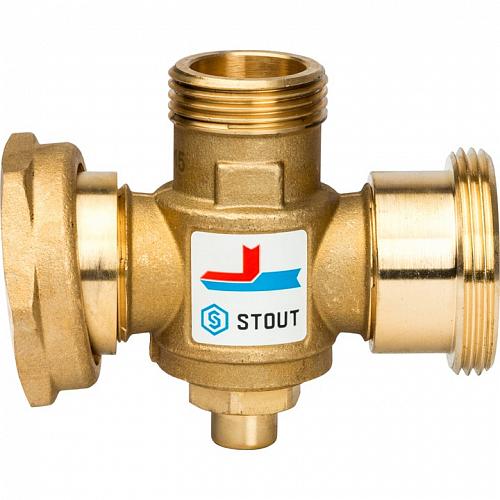 STOUT Термостатический смесительный клапан G 1"1/2M-G 1”1/2F-G 1"M 70°С