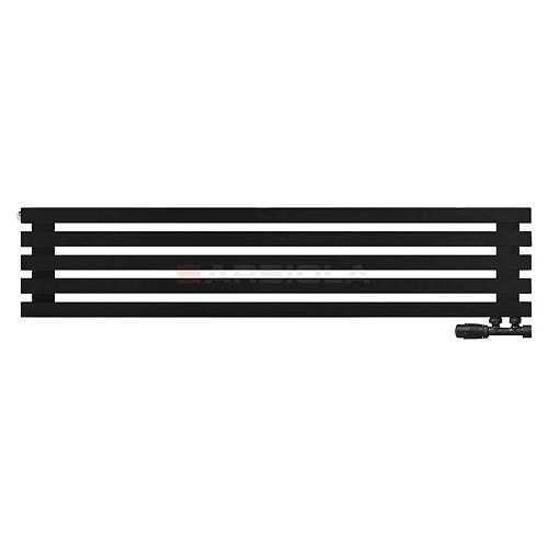 Arbiola Ritmo Gorizont V 1200-40-05 секций чёрный горизонтальный радиатор c нижним подключением