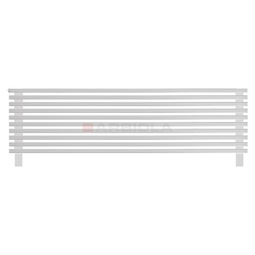Arbiola Gorizont Compact HZ 1800-63-10 секции белый горизонтальный радиатор c боковым подключением с ножками