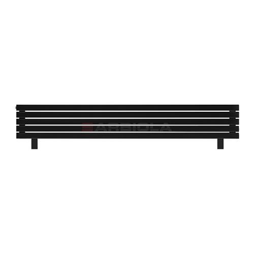Arbiola Gorizont Liner HZ 2000-36-05 секции черный горизонтальный радиатор c боковым подключением с ножками
