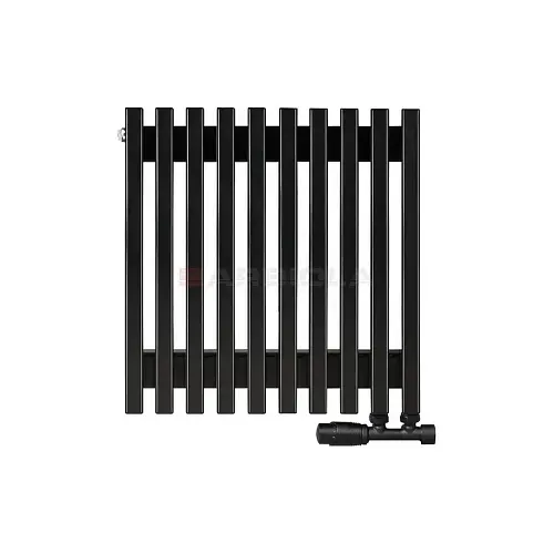 Arbiola Compact V 500-63-10 секции черный вертикальный радиатор c нижним подключением