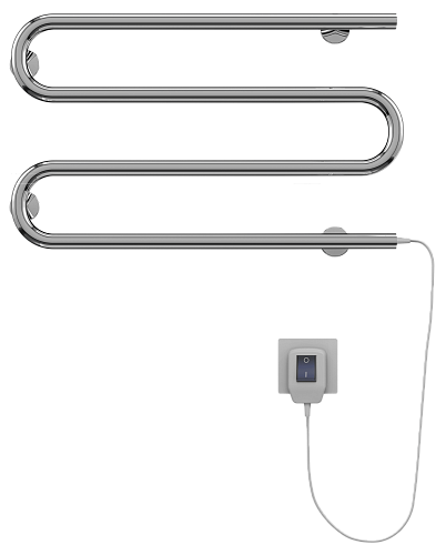 Terminus 25 М-образный 600x350 Электрический полотенцесушитель 