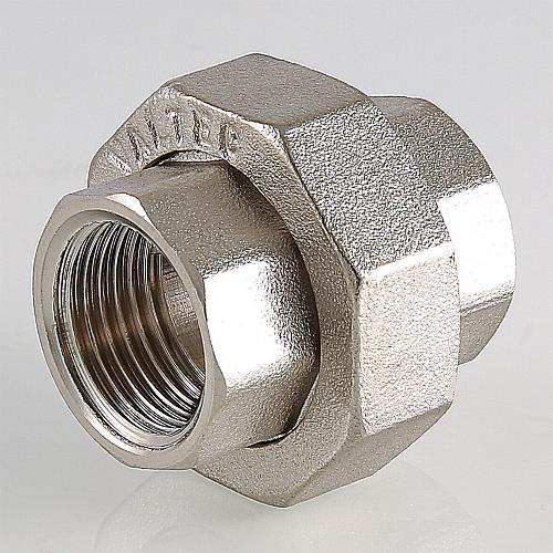 Valtec 1 1/2" Муфта разъемная латунная никелированная