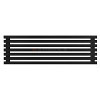 Arbiola Gorizont Ritmo H 1200-40-07 секций чёрный горизонтальный  радиатор c боковым подключением