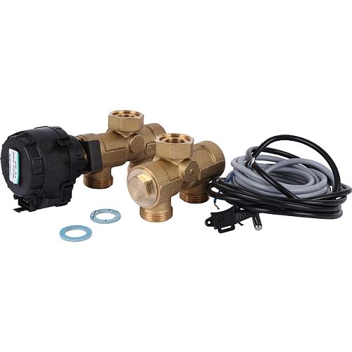 STOUT Комплект трехходового клапана для котла + бойлера 3/4 Kvs 4,4 м3/ч SFB-0001-000001