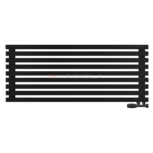 Arbiola Ritmo Gorizont V 1200-40-09 секций чёрный горизонтальный радиатор c нижним подключением