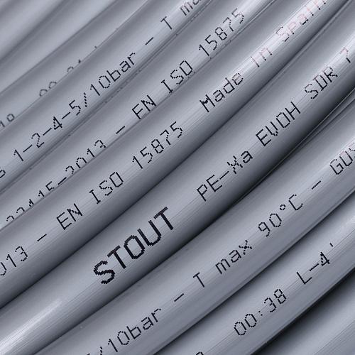 STOUT PEX-a 16х2,2 (340 м) труба из сшитого полиэтилена серая