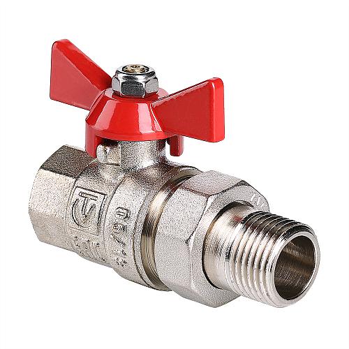 Valtec Base 1/2" Кран шаровой внутренняя/наружная резьба с полусгоном