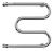 Terminus М-образный с/п 1" 600х500 Водяной полотенцесушитель 