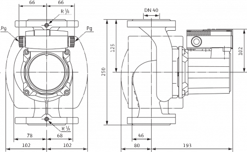 Wilo TOP-Z 40/7 EM PN6/10 RG Циркуляционный насос