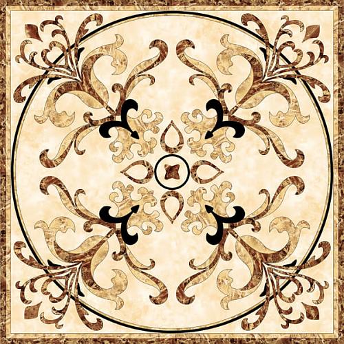 Infinity Ceramic Tiles Ruskin Roseton Beige 120x120 декоративный элемент