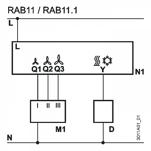 Siemens S55770-T225 RAB11 Электромеханический комнатный термостат
