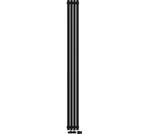 КЗТО QUADRUM 30 V 2- 1750-4 U RALTP26X-M215249005 Радиатор (структурный шелк черный) с нижним подключением