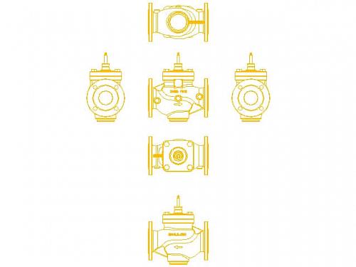 Danfoss VFM 2 DN15 (065B3056) Клапан регулирующий фланцевый Kvs-4 м3/ч 