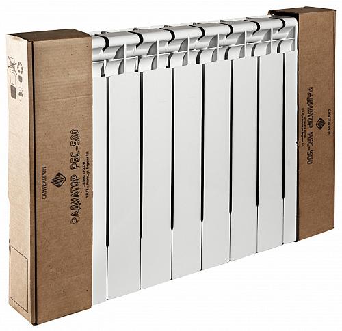 Сантехпром РБС 500/90 Радиатор биметаллический боковое подключение 6 секции